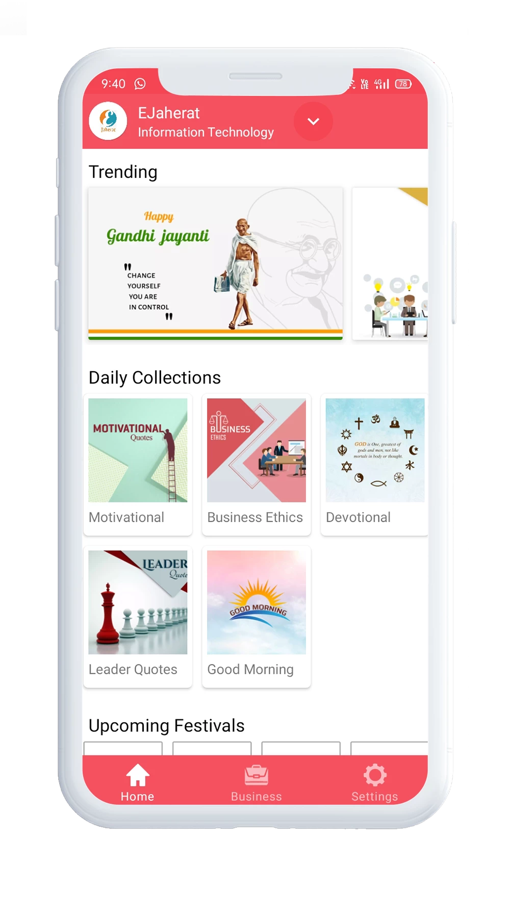 Creative poster with your brand or business logo